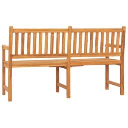 Berkfield Home 3-Seater Garden Bench with Table 150 cm Solid Teak Wood in Brown - thumbnail 5