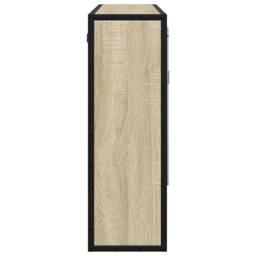 Berkfield Home Bathroom Mirror Cabinet Sonoma Oak 65x20x60 cm Engineered Wood in Light Tan - Size: 65 x 20 x 60 cm - thumbnail 6