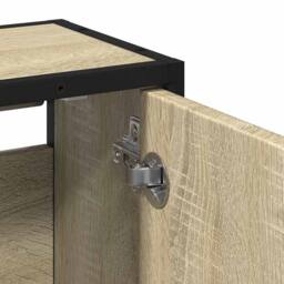 Berkfield Home Bathroom Mirror Cabinet Sonoma Oak 65x20x60 cm Engineered Wood in Light Tan - Size: 65 x 20 x 60 cm - thumbnail 9