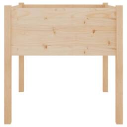 Berkfield Home Durable Garden Planter 70x70x70 cm Solid Pinewood in Light Tan - Size: 70 x 70 x 70 cm - thumbnail 4