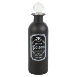 Something Different Deadly Poison Potion Bottle Glass Dration in Black - thumbnail 1