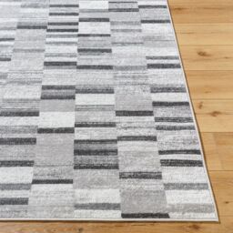 Livabliss Monte Carlo-Modern Black White Grey Graphic Living Dining Bedroom Rug - Size: 120 cm x 170 cm - thumbnail 5