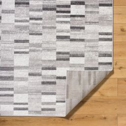 Livabliss Monte Carlo-Modern Black White Grey Graphic Living Dining Bedroom Rug - Size: 120 cm x 170 cm - thumbnail 4