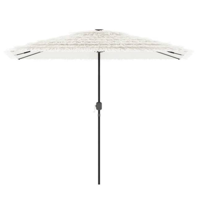 Berkfield Home Durable Garden Parasol with Steel Pole White 300x200x250 cm - Size: 300 x 200 x 250 cm - image 1