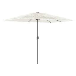 Berkfield Home Durable Garden Parasol with Steel Pole White 300x200x250 cm - Size: 300 x 200 x 250 cm - thumbnail 3