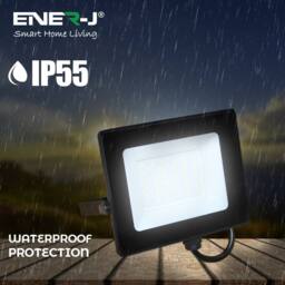 ENER-J 30W LED Floodlight wired with Non Dimmable 5A RF Receiver 1 Gang Dimma in Black - thumbnail 6