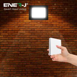 ENER-J 30W LED Floodlight wired with Non Dimmable 5A RF Receiver 1 Gang Dimma in Black - thumbnail 7