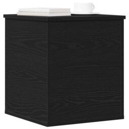 Berkfield Home Storage Box in Black Oak - 40x42x46 cm - Made of Engineered Wood - Size: 40 x 42 x 46 cm - thumbnail 1