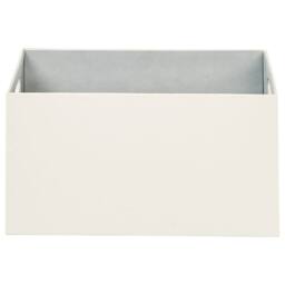Wyld and Coco Beige Faux Leather Storage Basket Set of 3 with Handles - thumbnail 6