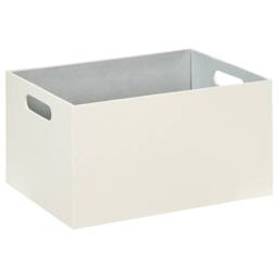 Wyld and Coco Beige Faux Leather Storage Basket Set of 3 with Handles - thumbnail 7