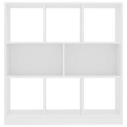 Berkfield Home Book Cabinet White 97.5x29.5x100 cm Engineered Wood - thumbnail 4