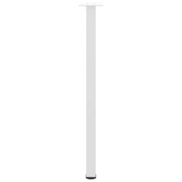 Berkfield Home Coffee Table Legs 4 pcs White 72-74 cm Steel - thumbnail 6