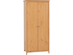 Seconique Oslo 2 Door Wardrobe in Natural - thumbnail 2