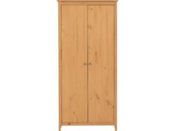 Seconique Oslo 2 Door Wardrobe in Natural - thumbnail 3