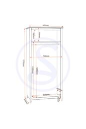 Seconique Oslo 2 Door Wardrobe in Natural - thumbnail 6