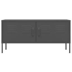 Berkfield Home TV Cabinet Anthracite 105x35x50 cm Steel in Dark Grey - Size: 105 x 35 x 50 cm