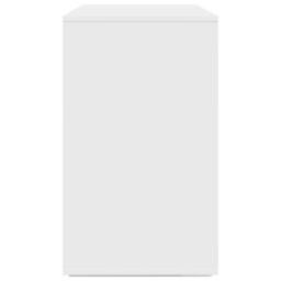 Berkfield Home White Sideboard White Engineered Wood 120 x 41 x 75 cm - thumbnail 7