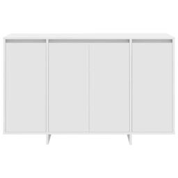 Berkfield Home White Sideboard White Engineered Wood 120 x 41 x 75 cm - thumbnail 6
