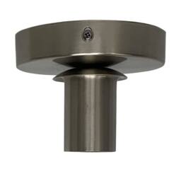 First Choice Lighting Cynthia - Satin Nickel Ceiling Flush Mount Ceiling Light for Shades in Silver
