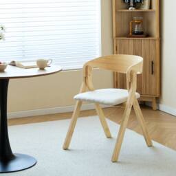 Nordlys Set of 2 Solid Wood & Fabric Dining Chairs in Brown - thumbnail 9