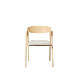 Nordlys Set of 2 Solid Wood & Fabric Dining Chairs in Brown - thumbnail 8