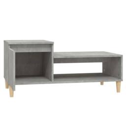 Berkfield Home Decorative Coffee Table Concrete Grey 100x50x45 cm Engineered Wood - Size: 100 x 50 x 45 cm - thumbnail 6