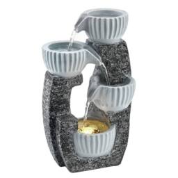 Kelvenix Outdoor Water Fountain with LED Lights in Dark Grey - Size: 120 - thumbnail 1