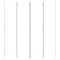 Berkfield Home 4-Panel Room Divider White 200x220 cm Fabric - thumbnail 3