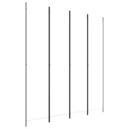 Berkfield Home 4-Panel Room Divider White 200x220 cm Fabric - thumbnail 2