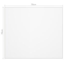 Berkfield Home Table Protector Matt 70x70 cm 2 mm PVC - thumbnail 6