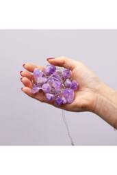 KDMD Amethyst Crystal Enchantment LED String Lights for Cozy Ambiance in Purple - thumbnail 4