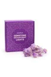 KDMD Amethyst Crystal Enchantment LED String Lights for Cozy Ambiance in Purple