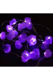 KDMD Amethyst Crystal Enchantment LED String Lights for Cozy Ambiance in Purple - thumbnail 3