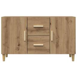 Berkfield Home Sideboard Artisan Oak 100x36x60 cm Engineered Wood in Brown - Size: 100 x 36 x 60 cm - thumbnail 5