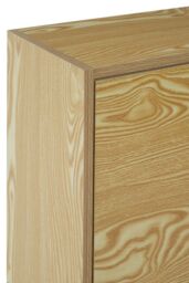 Orsina Durable 3 Tier Shoe Cabinet, Rustic Shoe Drawer Organizer For Bedroom, Space Saving Shoe Storage For Store in Brown - thumbnail 3