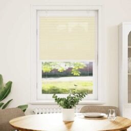 Berkfield Home Pleated Blind Cream 75x150 cm Fabric Width 74.4 cm Polyester - thumbnail 2