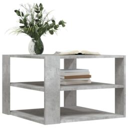 Berkfield Home Coffee Table Concrete Grey 59.5x59.5x40 cm Engineered Wood - thumbnail 3