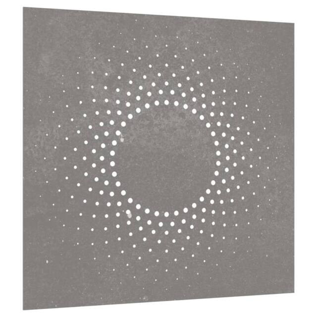 Berkfield Home Garden Wall Decoration 55x55 cm Corten Steel Sun Design in Brown - image 1