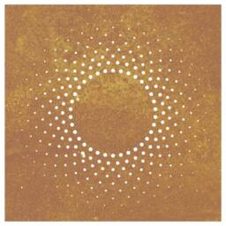 Berkfield Home Garden Wall Decoration 55x55 cm Corten Steel Sun Design in Brown - thumbnail 4
