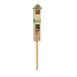 mysmartbuy Bug & Bee Tower - Wooden Garden Insect Hotel for Bees & Bugs in Natural - thumbnail 4
