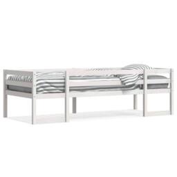 Berkfield Home Kids' Bed Frame without Mattress White 90x200 cm Solid Wood Pine - thumbnail 1