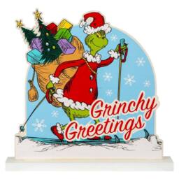 VFM e-Store Grinch Christmas Decoration Festive Gift 21.5cm x 22cm Green X 1 - Size: 21.5 cm x 22 cm - thumbnail 1