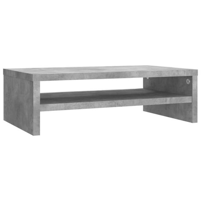 Berkfield Home Monitor Stand Concrete Grey 42x24x13 cm Engineered Wood - Size: 42 x 24 x 13 cm - image 1