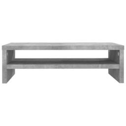 Berkfield Home Monitor Stand Concrete Grey 42x24x13 cm Engineered Wood - Size: 42 x 24 x 13 cm - thumbnail 4