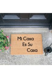 Artsy Mats Mi Casa Su Casa Doormat Spanish - Regular 60x40cm in Black - Size: 40 cm x 60 cm - thumbnail 2