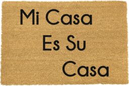 Artsy Mats Mi Casa Su Casa Doormat Spanish - Regular 60x40cm in Black - Size: 40 cm x 60 cm - thumbnail 3