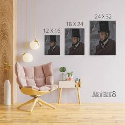 "Artery8 Weary of the Truth Abraham Lincoln Hartley Canvas Wall Art in Grey - Size: W18"" x H24""" - thumbnail 4
