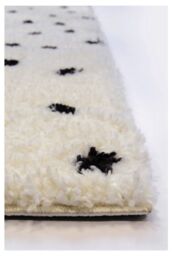 THE RUGS Snug Collection Spotty Shaggy Rugs - R467A in White - Size: 120 cm x 170 cm - thumbnail 3