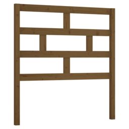 Berkfield Home Bed Headboard Honey Brown 96x4x100 cm Solid Wood Pine - Size: 96 x 4 x 100 cm - thumbnail 2