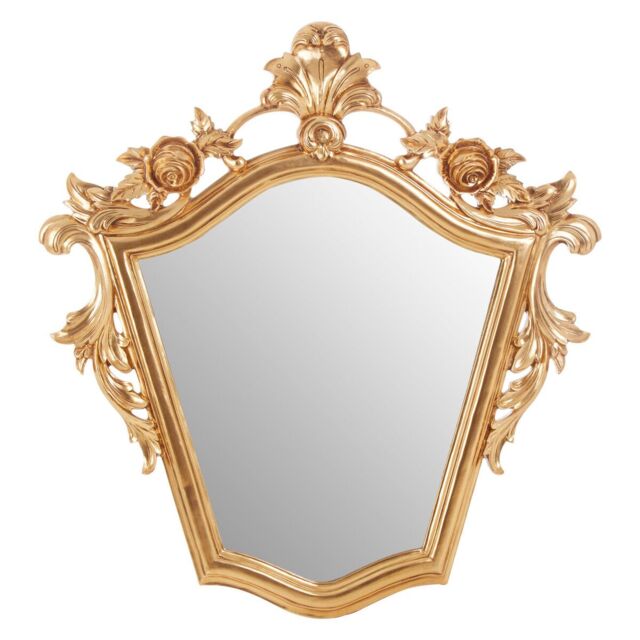 Orsina Versatile Champagne Finish Tapered Wall Mirror, Elegant Hallway Mirror For Bedroom, Functional Lounge Mirror in Gold - image 1